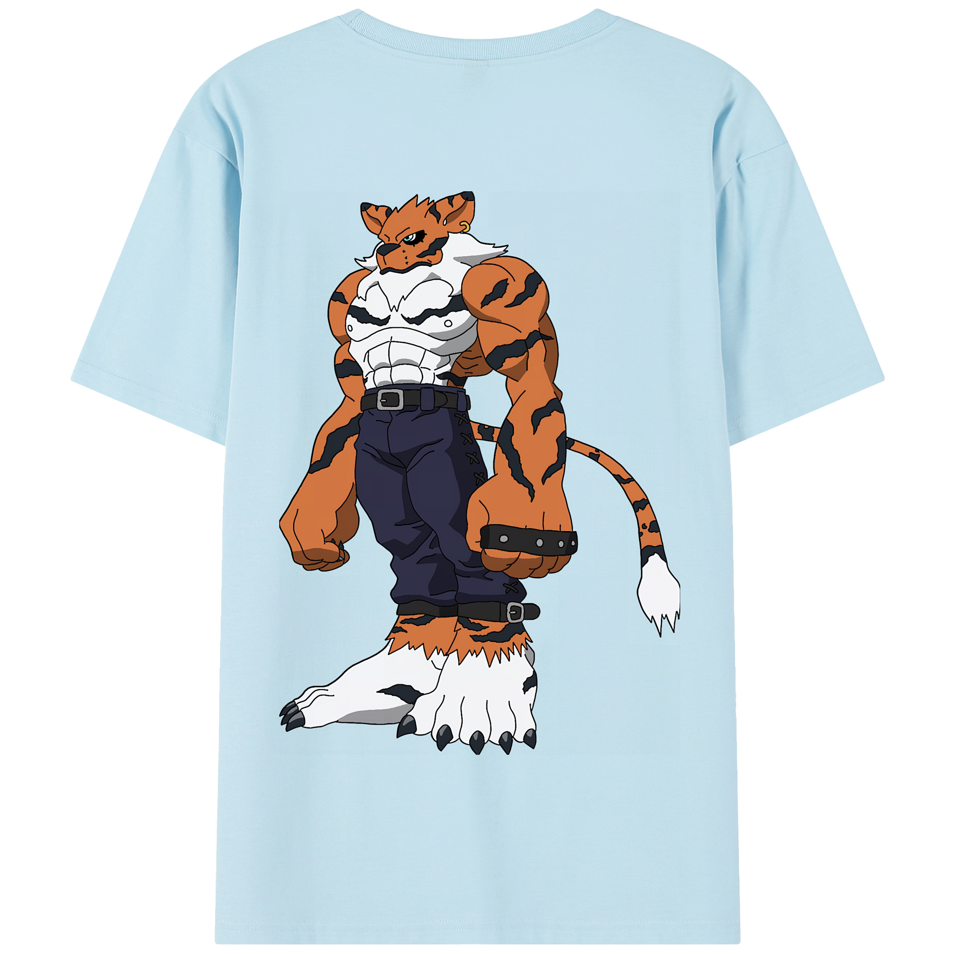 （画像用） Digimon デジタルモンスター/デジモン 綿100％半袖Tシャツ（背面プリント）